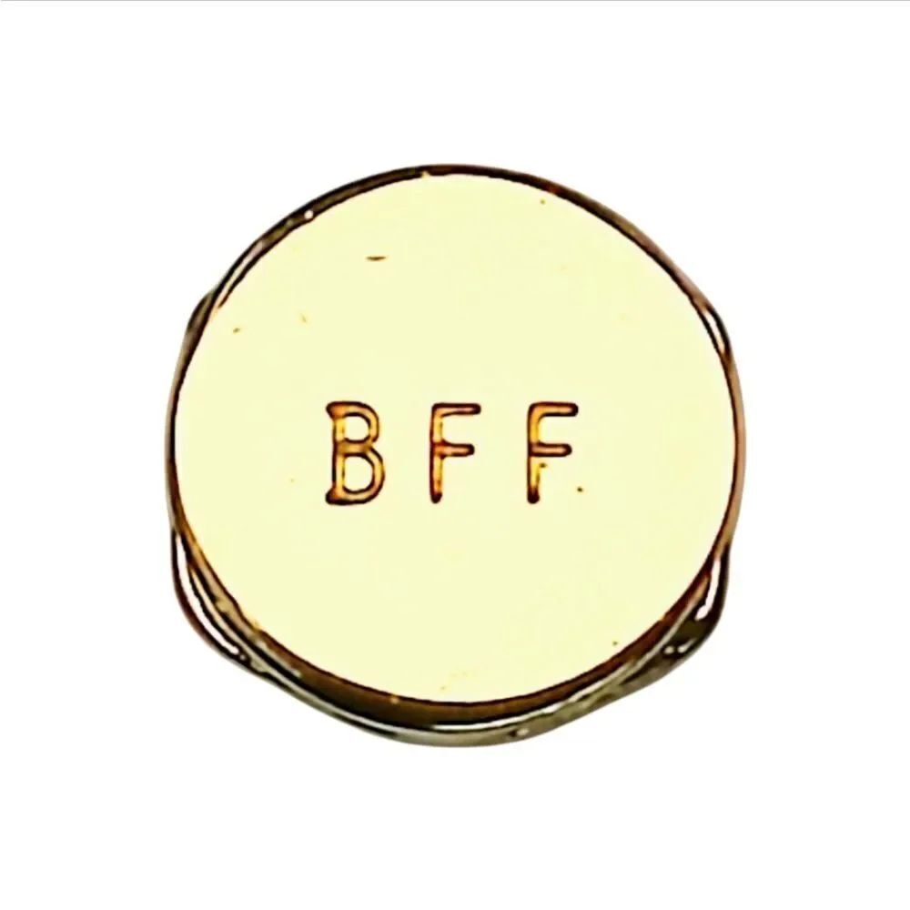 Keep Collective BFF Best Friends Forever Disc Gold Slide Key Bracelet Charm New